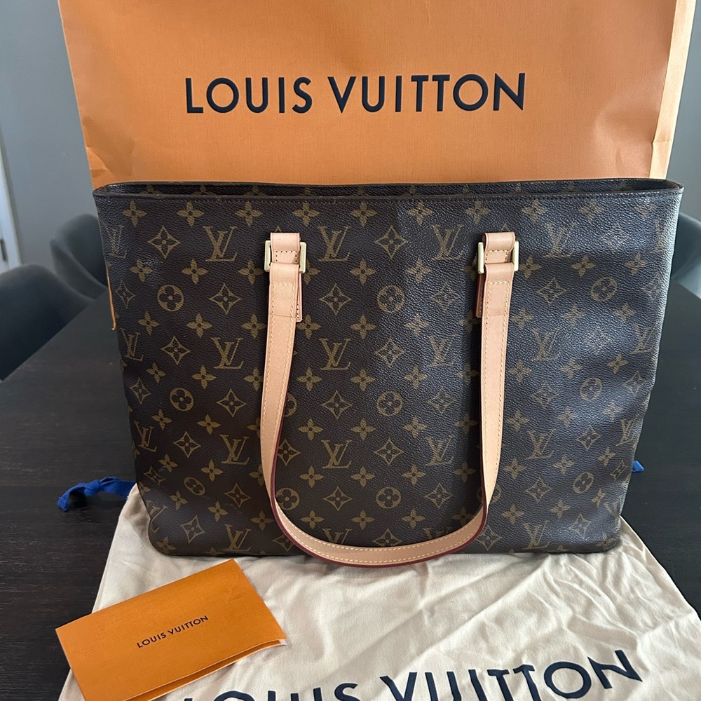 Louis Vuitton Luco Monogram Tote Shoulder Bag